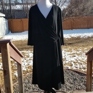 Black plus size dress